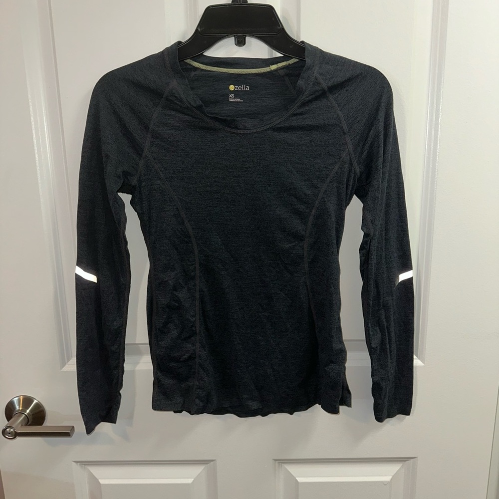 Zella Heathered Blue Athletic Top